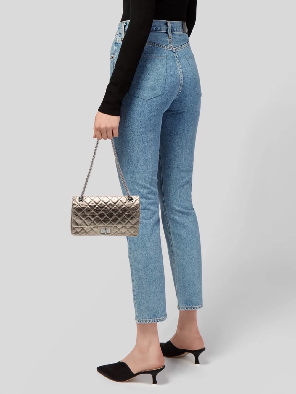 CHANEL metallic reissue 2.55 bag